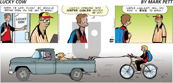 Lucky Cow on Sunday June 12, 2005 Comic Strip