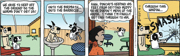 Pooch Cafe on Saturday April 1, 2017 Comic Strip