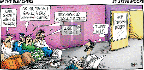 In the Bleachers - Sunday November 1, 2009 Comic Strip