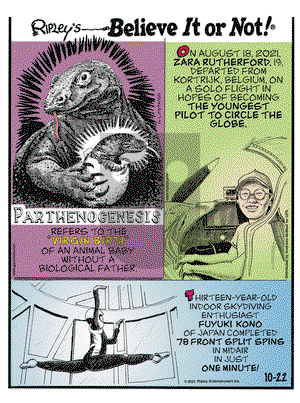 Ripley's Believe It or Not - Friday October 22, 2021 Comic Strip