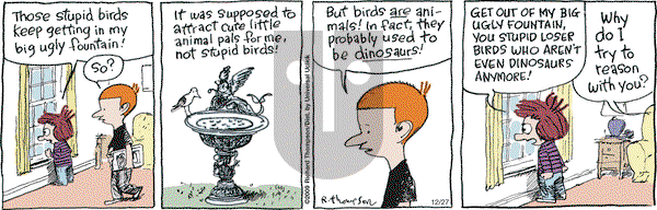 Cul de Sac on Saturday December 27, 2014 Comic Strip
