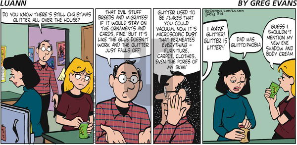 Luann - Sunday March 16, 2014 Comic Strip