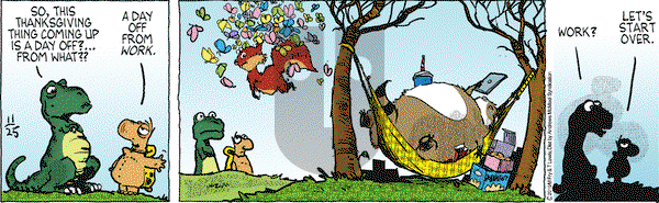 Over the Hedge on Monday November 25, 2019 Comic Strip