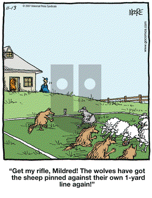 In the Bleachers on Tuesday November 13, 2007 Comic Strip
