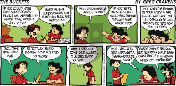The Buckets on Sunday November 13, 2016 Comic Strip