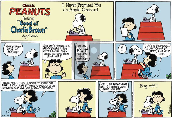 Peanuts on Sunday June 4, 2000 Comic Strip