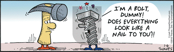 Frank and Ernest on Wednesday January 6, 2016 Comic Strip