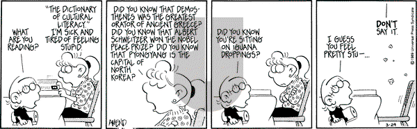 FoxTrot on Wednesday March 29, 1989 Comic Strip