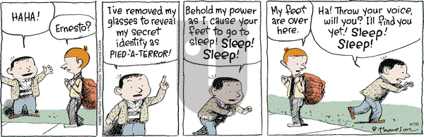 Cul de Sac on Wednesday April 16, 2014 Comic Strip