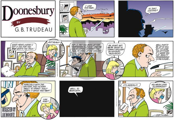 Doonesbury on Sunday February 18, 2001 Comic Strip