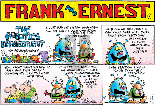 Frank and Ernest on Sunday June 12, 2011 Comic Strip