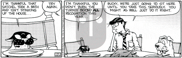 Get Fuzzy on Thursday November 25, 1999 Comic Strip