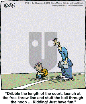 In the Bleachers on Saturday March 19, 2016 Comic Strip