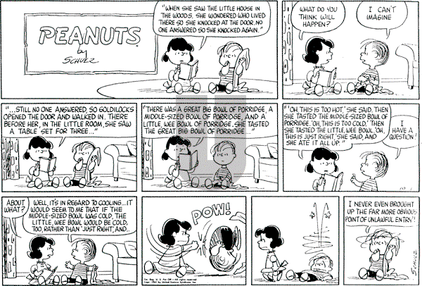 Peanuts - Sunday October 1, 1961 Comic Strip