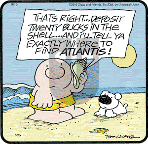 Ziggy on Tuesday September 13, 2016 Comic Strip