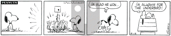 Peanuts on Saturday September 12, 1964 Comic Strip