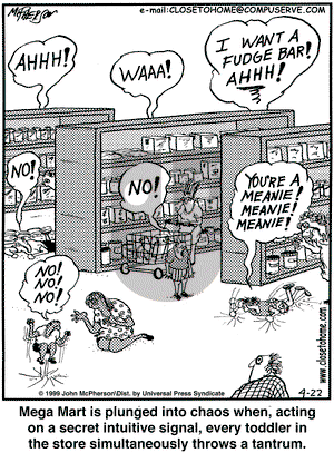 Close to Home - Thursday April 22, 1999 Comic Strip