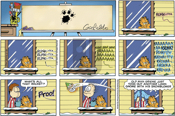 Garfield on Sunday January 20, 2008 Comic Strip