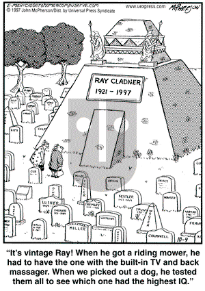 Close to Home on Saturday October 4, 1997 Comic Strip