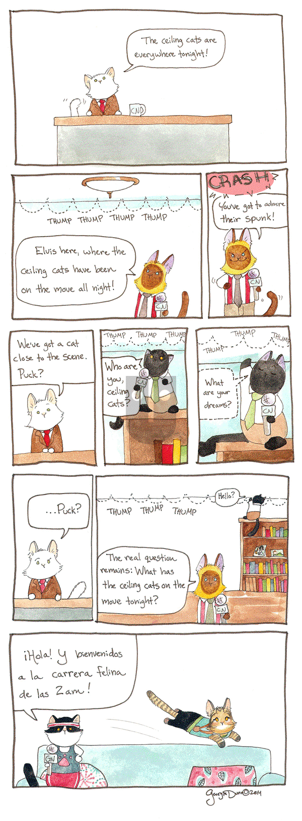 Breaking Cat News on Friday October 28, 2016 Comic Strip