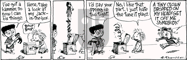 Cul de Sac on Thursday October 18, 2012 Comic Strip