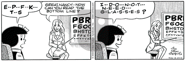 Nancy on Friday May 14, 2004 Comic Strip