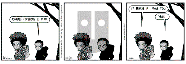 The Boondocks on Monday November 19, 2012 Comic Strip