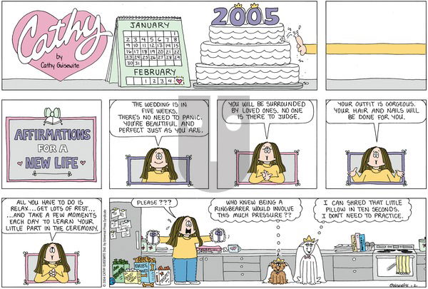 Cathy Classics on Sunday January 2, 2005 Comic Strip