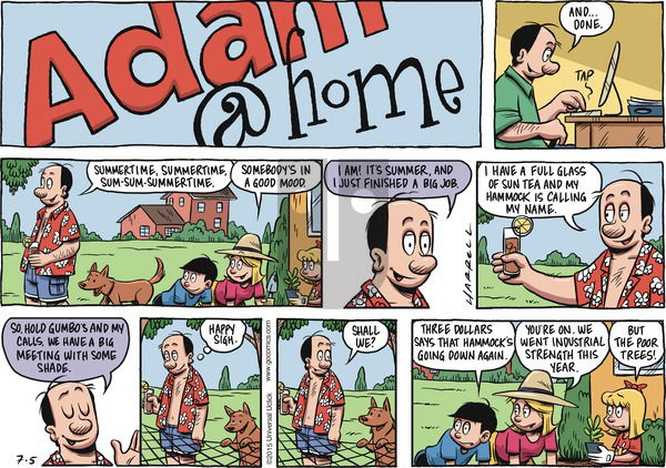 Adam@Home on Sunday July 5, 2015 Comic Strip
