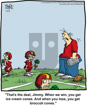 In the Bleachers on Saturday December 22, 2012 Comic Strip