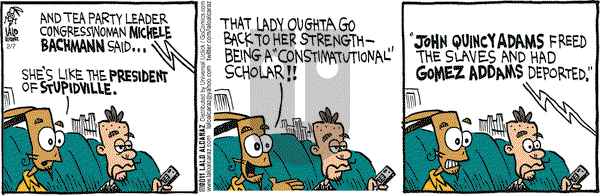 La Cucaracha on Monday February 7, 2011 Comic Strip