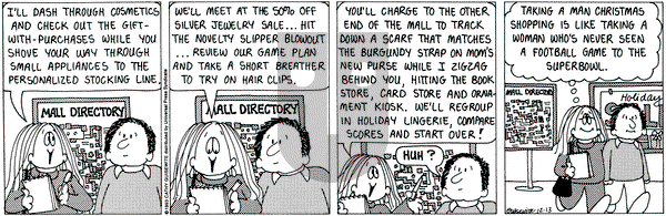 Cathy Classics on Monday December 13, 1993 Comic Strip