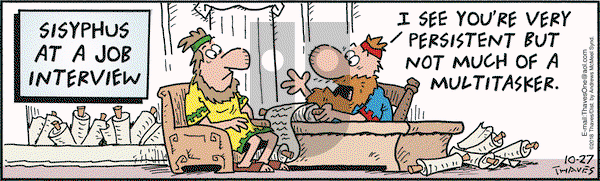 Frank and Ernest on Saturday October 27, 2018 Comic Strip