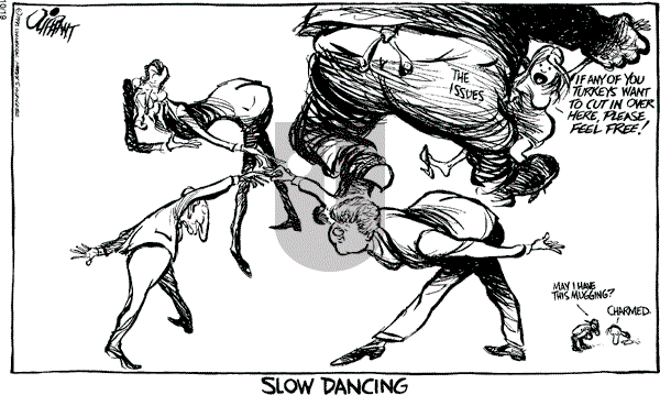 Pat Oliphant - Monday October 19, 1992 Comic Strip