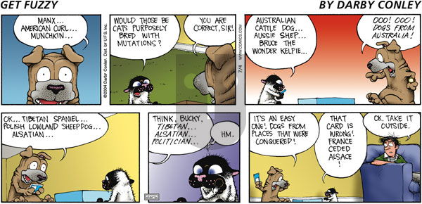 Get Fuzzy on Tuesday July 6, 2004 Comic Strip