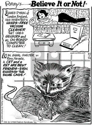 Ripley's Believe It or Not on Wednesday October 17, 2001 Comic Strip