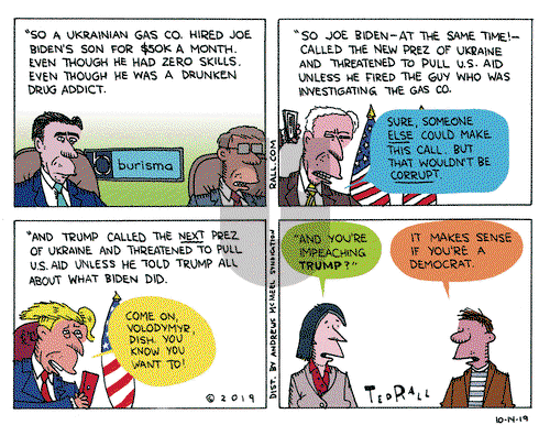 Ted Rall on Monday October 14, 2019 Comic Strip