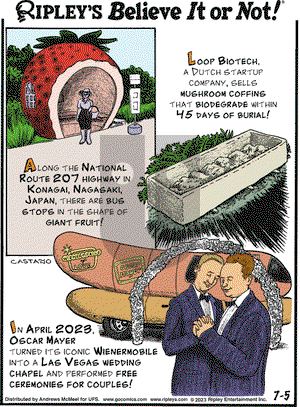 Ripley's Believe It or Not - Wednesday July 5, 2023 Comic Strip