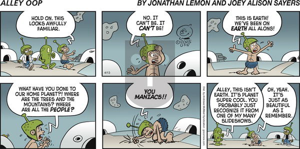 Alley Oop on Sunday April 13, 2025 Comic Strip
