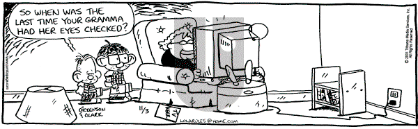 Lola on Saturday November 3, 2001 Comic Strip