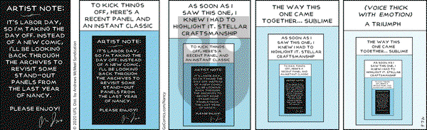 Nancy on Monday September 7, 2020 Comic Strip