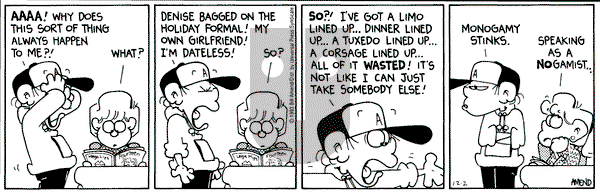 FoxTrot on Thursday December 2, 1993 Comic Strip