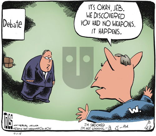 Tom Toles on Sunday November 1, 2015 Comic Strip