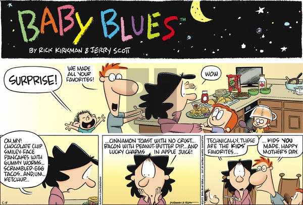 Baby Blues on Sunday May 8, 2022 Comic Strip