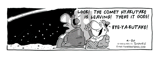 Frank and Ernest on Tuesday April 30, 1996 Comic Strip