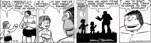 Alley Oop on Saturday September 21, 1996 Comic Strip