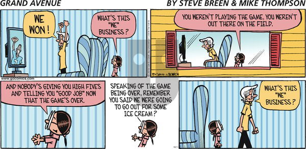 Grand Avenue on Sunday October 11, 2015 Comic Strip