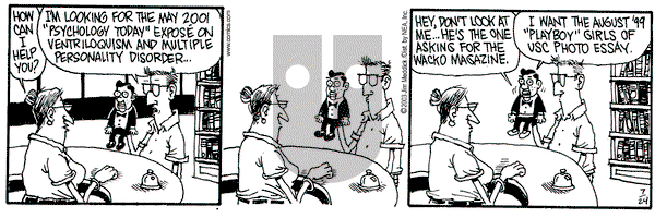 Monty on Thursday July 24, 2003 Comic Strip