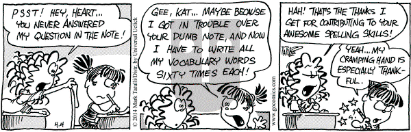 Heart of the City on Friday April 4, 2014 Comic Strip