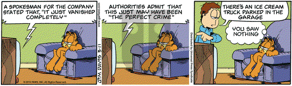 Garfield on Thursday March 11, 2010 Comic Strip